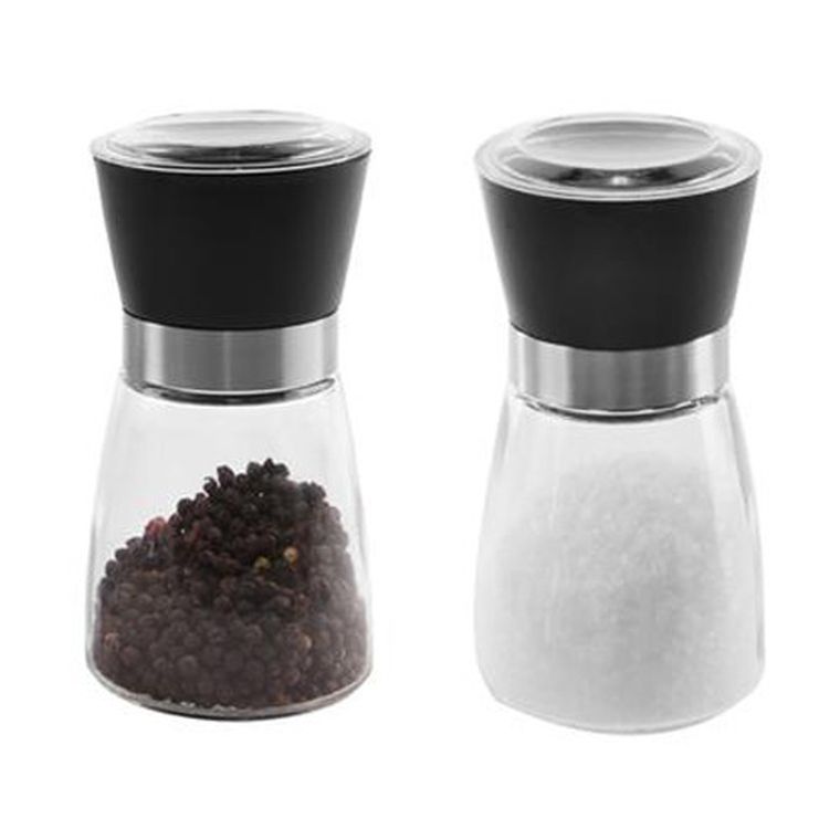 Orion, młynek do pieprzu i soli szklany, ręczny, 13 cm