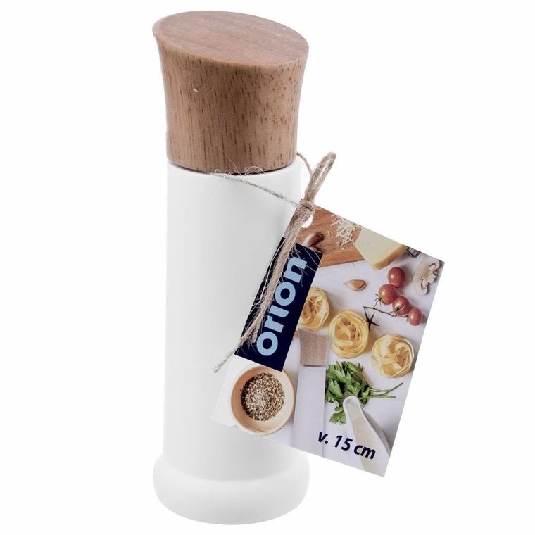 Orion, młynek ręczny, biały, 15 cm