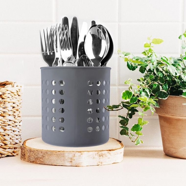 Orion, ociekacz stojak na przybory kuchenne, szary