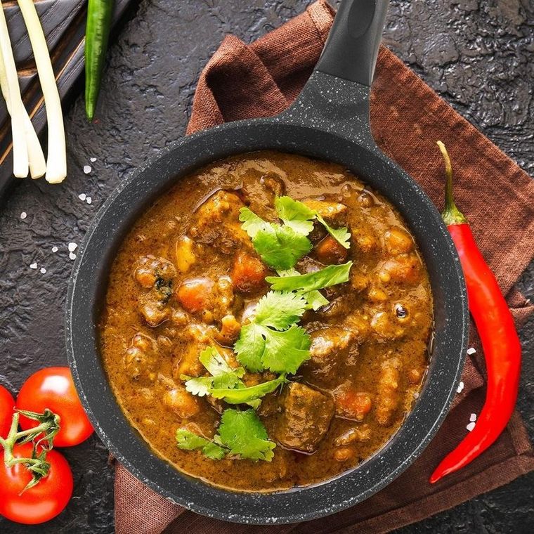 Orion, patelnia granitowa, głęboka wysoka, Grande, 24 cm