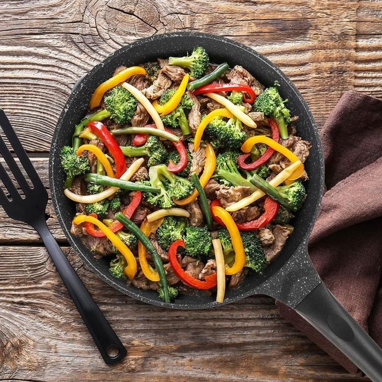 Orion, patelnia granitowa, głęboka wysoka, Grande, 28 cm