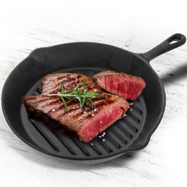 Orion, patelnia żeliwna, grillowa, talerz żeliwny, indukcja