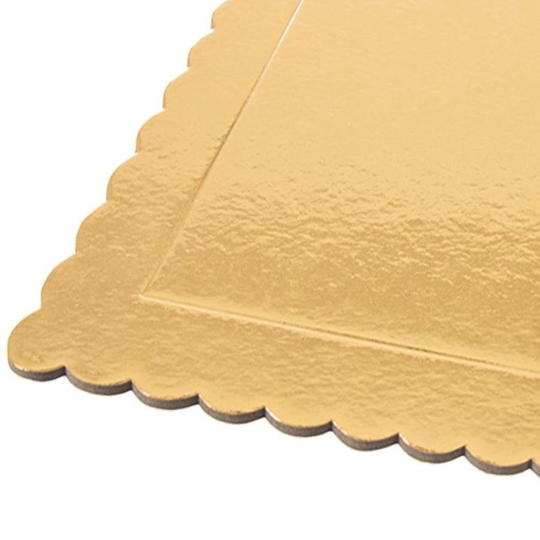 Orion, podkład pod ciasto, złoty kwadratowy, 34-34 cm