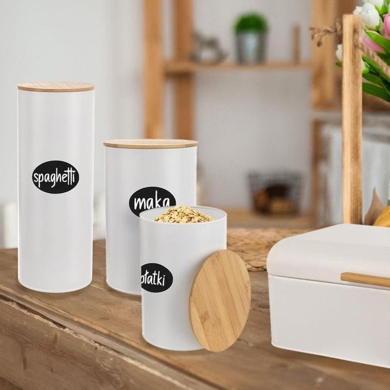 Orion, pojemnik metalowy, biały, Whiteline, 1,3l