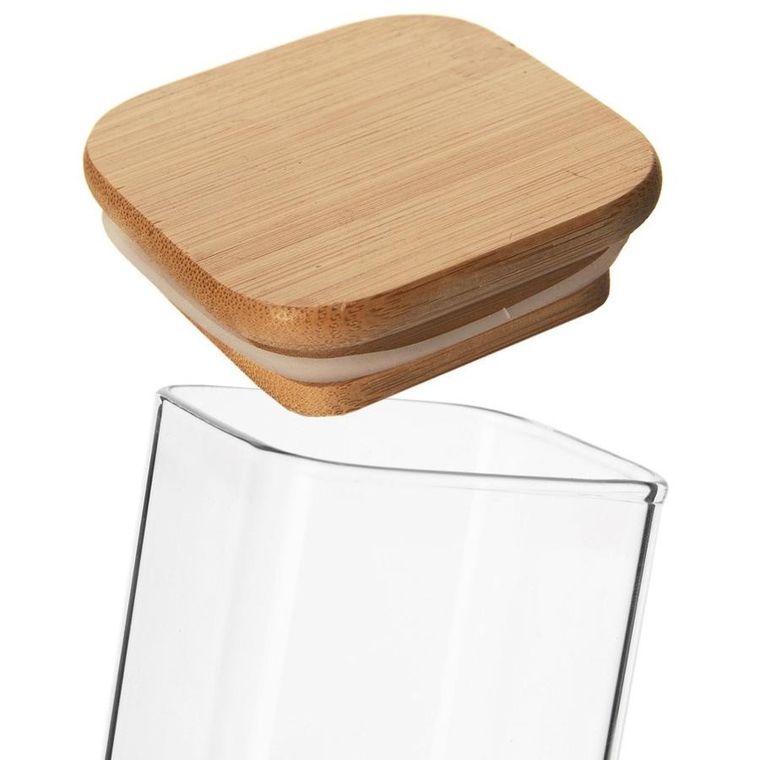 Orion, pojemnik na produkty sypkie, szklany z pokrywką i uszczelką 320 ml