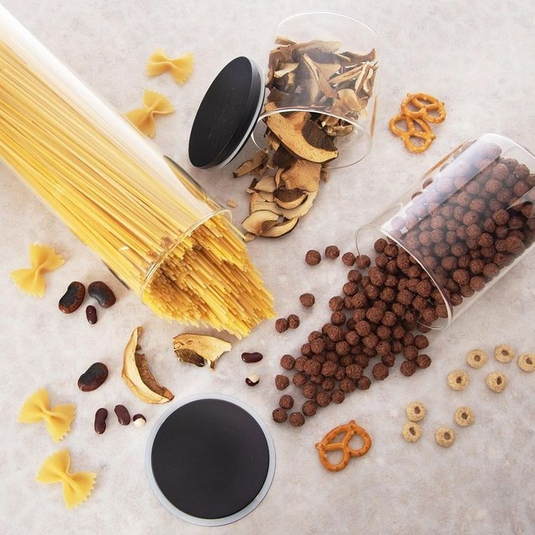 Orion, pojemnik na produkty sypkie, szklany z pokrywką i uszczelką 450 ml