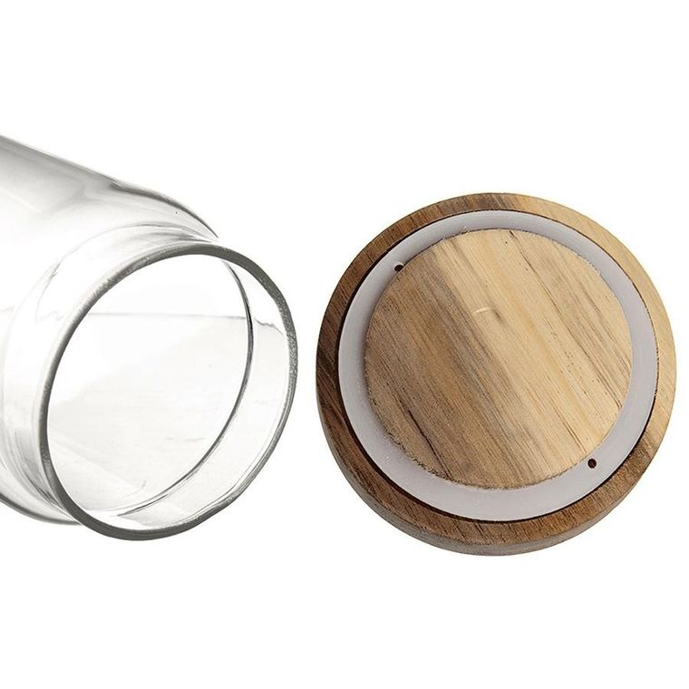 Orion, pojemnik na produkty sypkie szklany z pokrywką i uszczelką, 730 ml