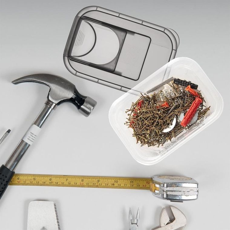 Orion, pojemnik na produkty sypkie z dozownikiem, grey, 1,3l