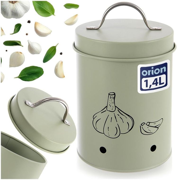 Orion, pojemnik na warzywa i owoce, metalowy, zielony, Greenish, 1.4 l