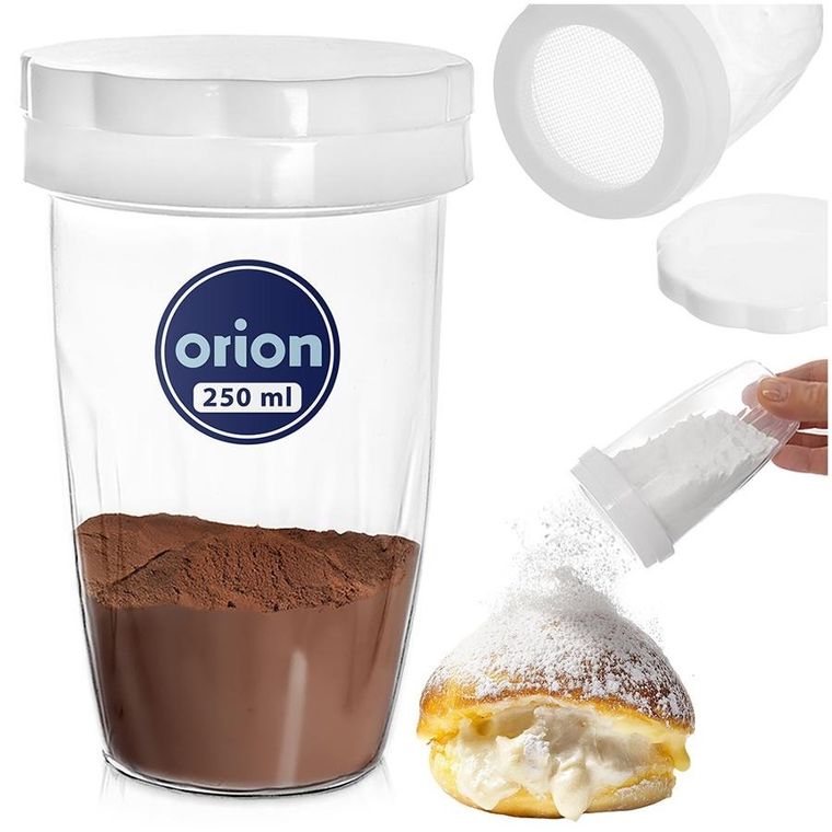 Orion, pojemnik z sitkiem do cukru pudru i cynamonu, 250 ml