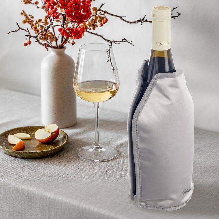 Orion, pokrowiec chłodzący na butelkę, srebrny