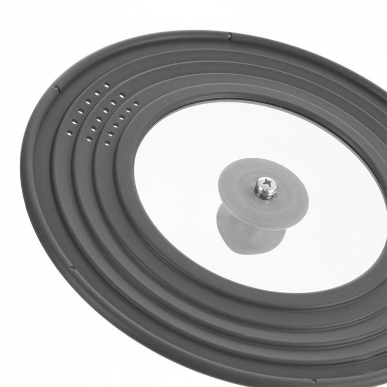 Orion, pokrywka, szklana/silikonowa, uniwersalna, 24/26/28 cm