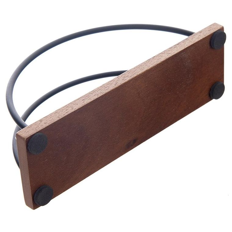 Orion, Radka, serwetnik, drewniany metalowy, czarny, 16-5-8 cm