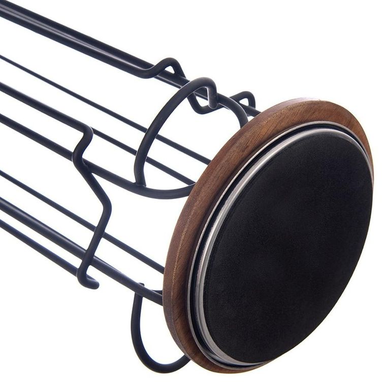 Orion, Radka, stojak na kapsułki do kawy, obrotowy metalowy, czarny, 33,5 cm