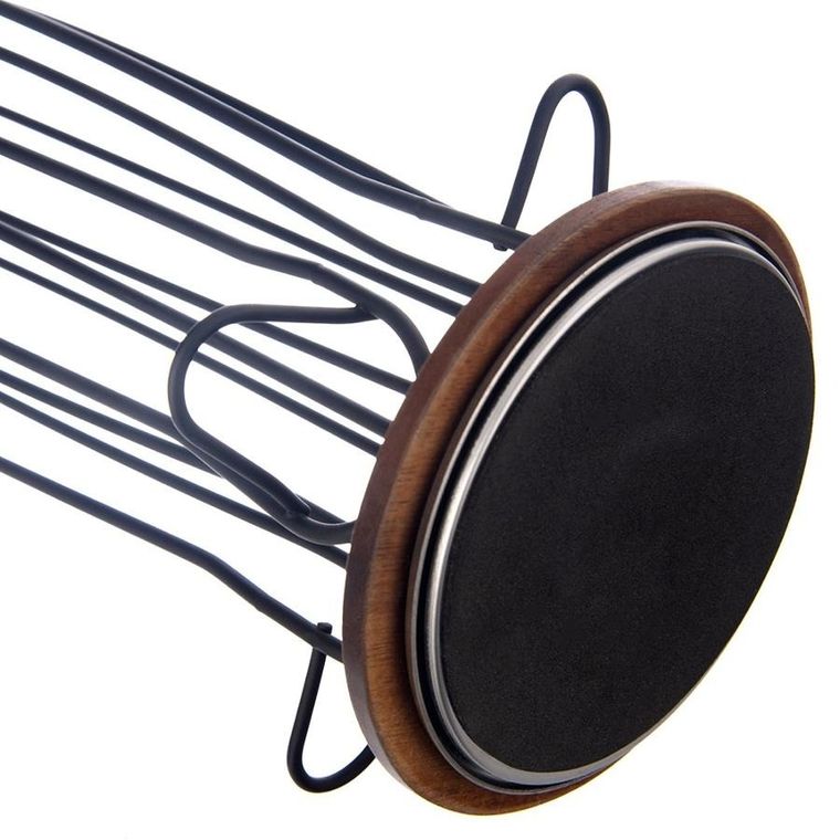 Orion, Radka, stojak na kapsułki do kawy, obrotowy metalowy, czarny, 40 cm