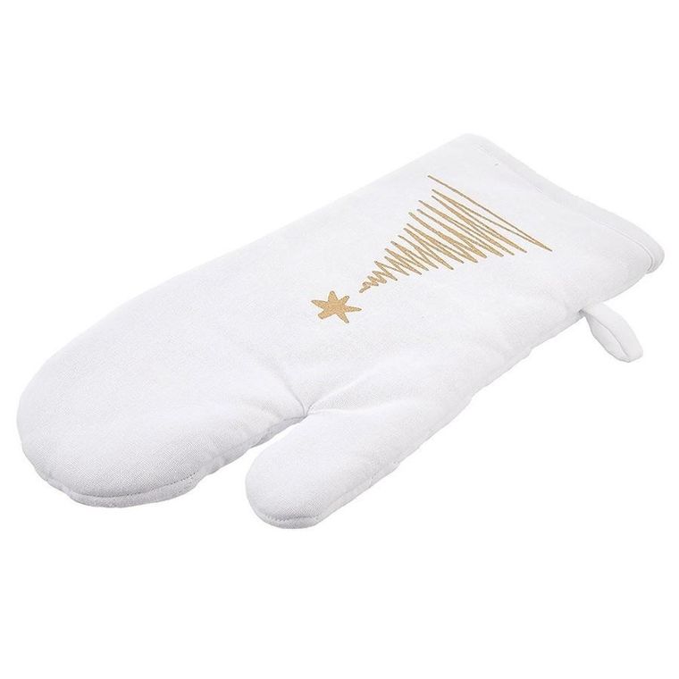 Orion, rękawica kuchenna bawełniana z magnesem, choinka, 32,5 cm