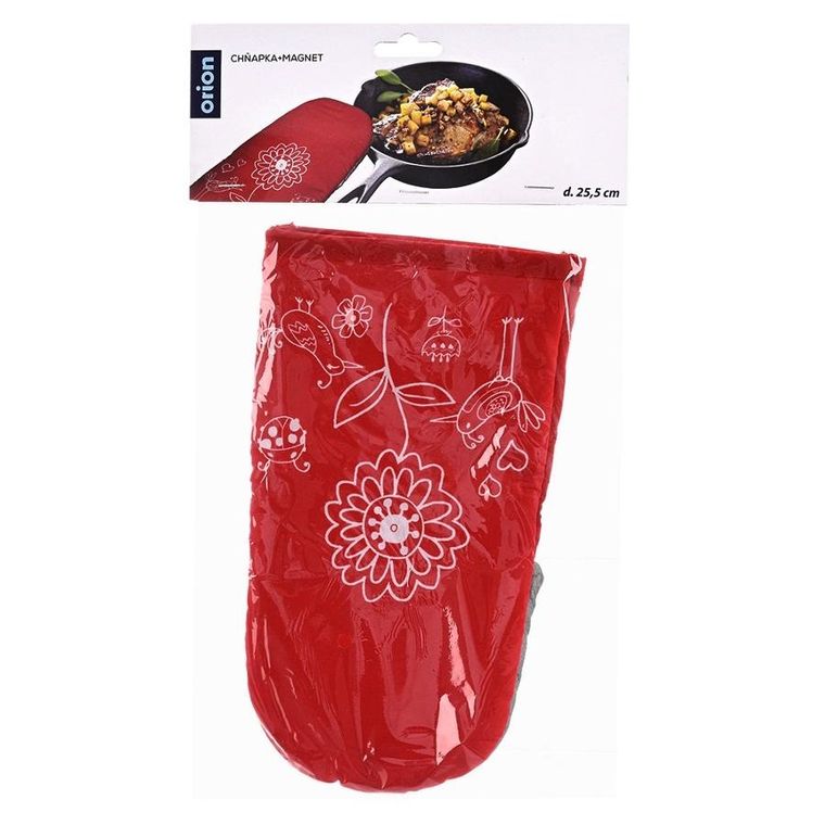 Orion, rękawica kuchenna teflonowa, czerwona, 25,5 cm