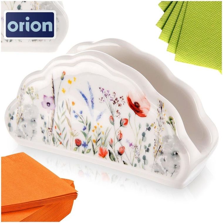 Orion, serwetnik porcelanowy, Maki, 13-4.5-7 cm