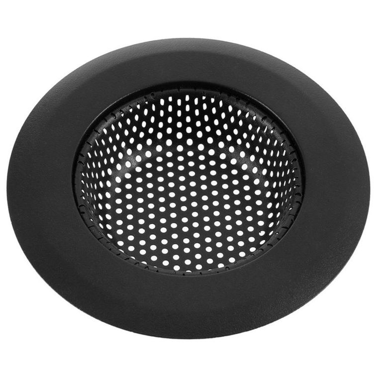 Orion, sitko do zlewu, stalowe, czarne, 11,5 cm