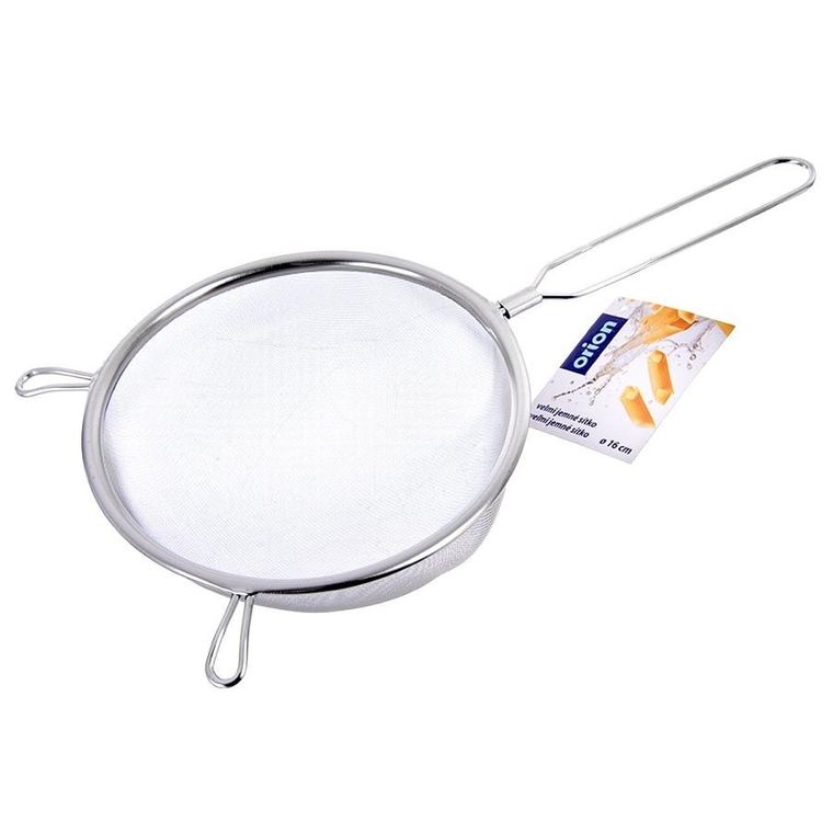 Orion, sitko kuchenne, stalowe z uchwytem, 16 cm
