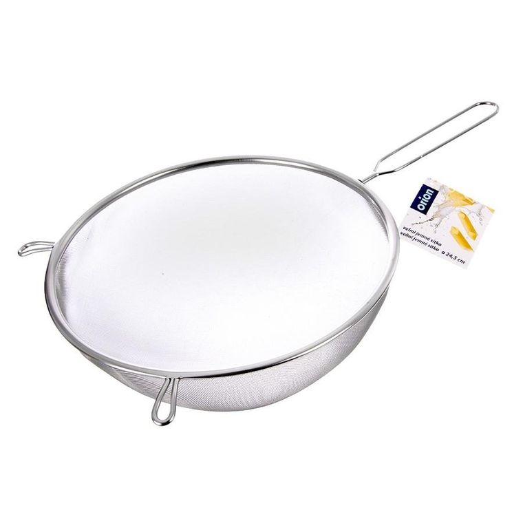 Orion, sitko kuchenne, stalowe z uchwytem, 24,5 cm