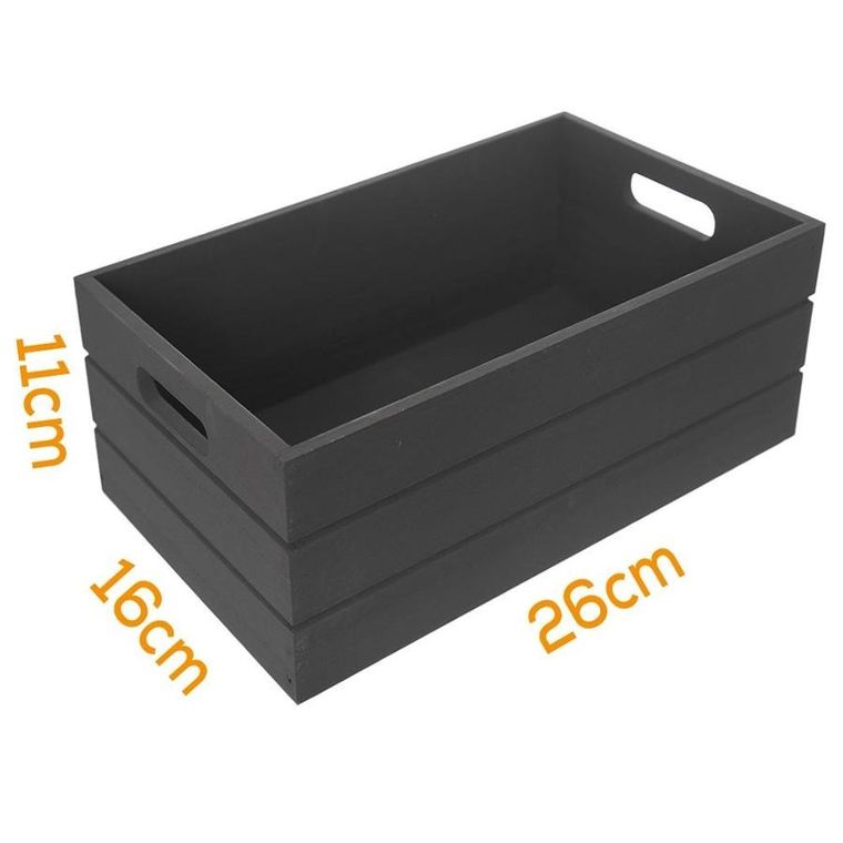 Orion, skrzynka do przechowywania, drewniana, 26-16-11 cm