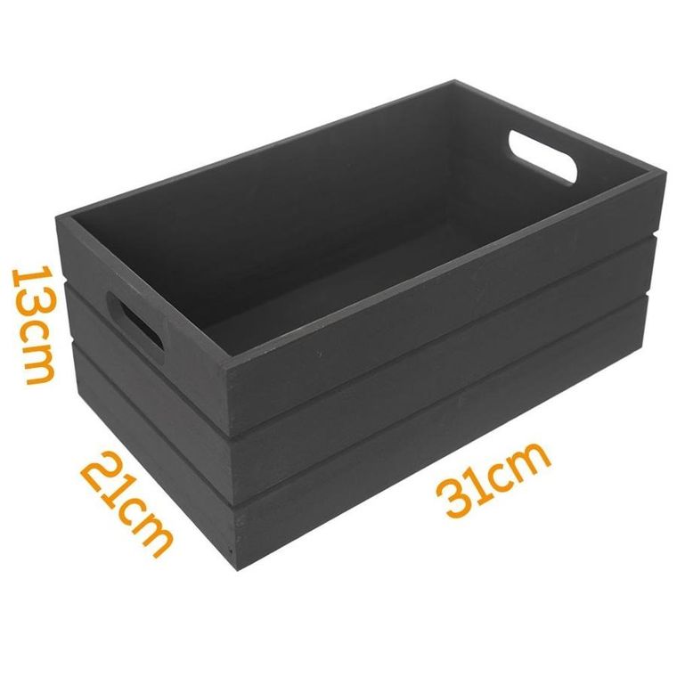 Orion, skrzynka do przechowywania, drewniana, 31-21-13 cm