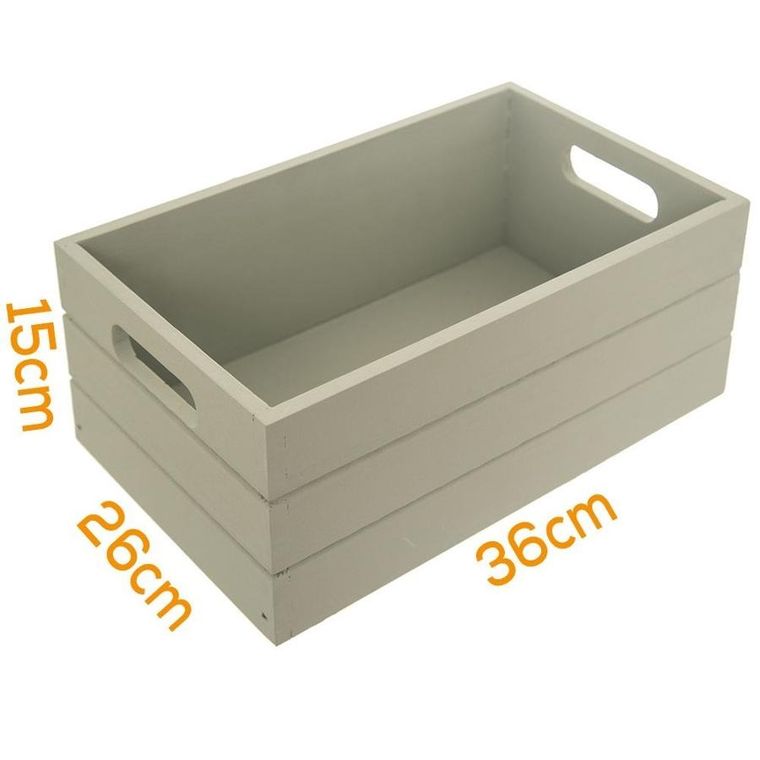 Orion, skrzynka do przechowywania, drewniana, 36-26-15 cm