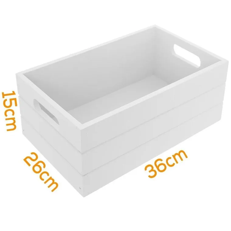 Orion, skrzynka do przechowywania, drewniana, 36-26-15 cm