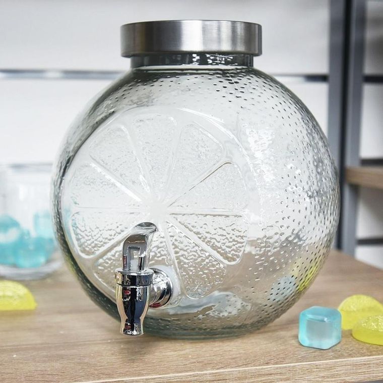 Orion, słój do napojów z kranikiem, szklany, 5.4 l
