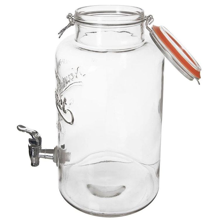 Orion, słój do napojów z kranikiem, szklany, 6.7 l