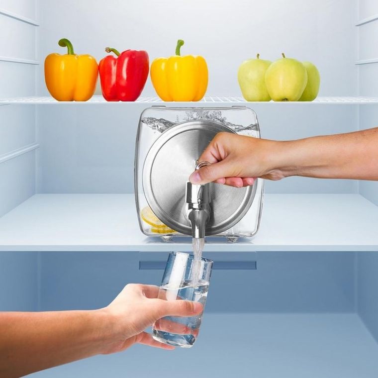 Orion, słój do napojów z kranikiem szklany do lodówki, 3.5 l