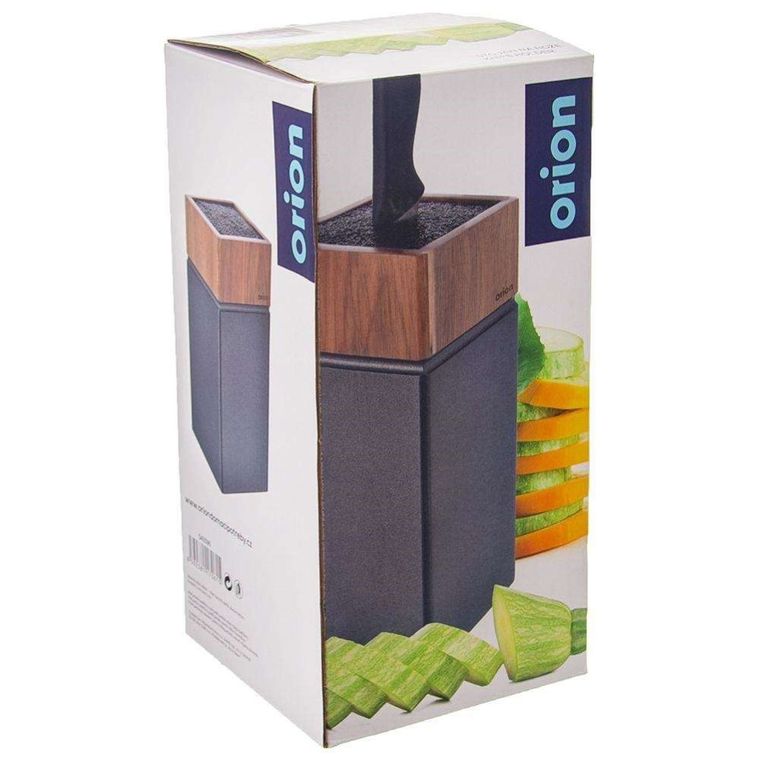 Orion, stojak na noże, drewniany akacjowy