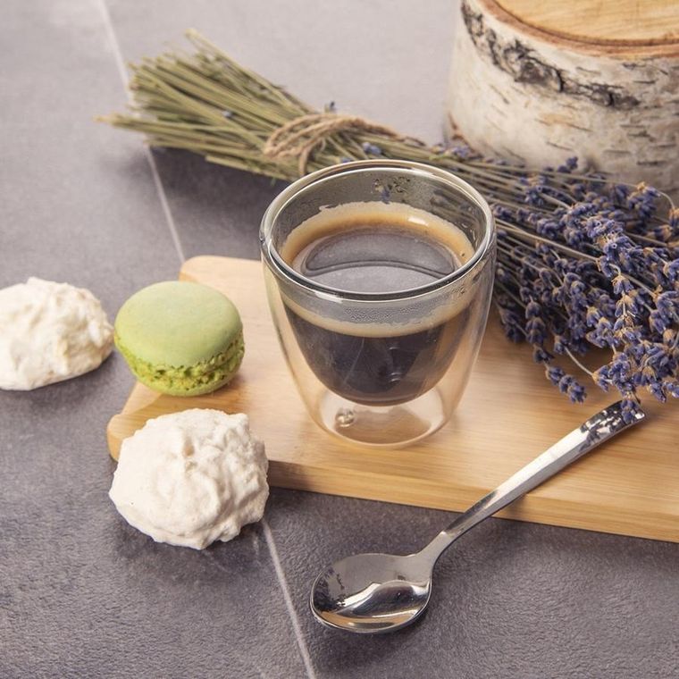 Orion, szklanki termiczne z podwójną ścianką do kawy espresso DOUBLE, 90 ml, 2 szt.