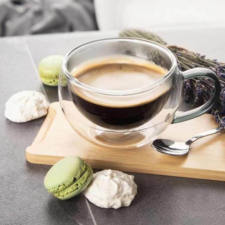 Orion, szklanki termiczne z podwójną ścianką do kawy i herbaty, DOUBLE, 300 ml, 2 szt.