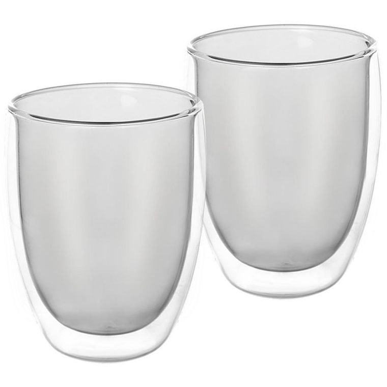 Orion, szklanki termiczne z podwójną ścianką do kawy latte DOUBLE, 370 ml, 2 szt.