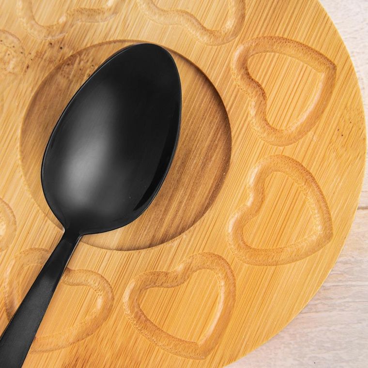 Orion, sztućce czarne, black luxure, 24 elementy