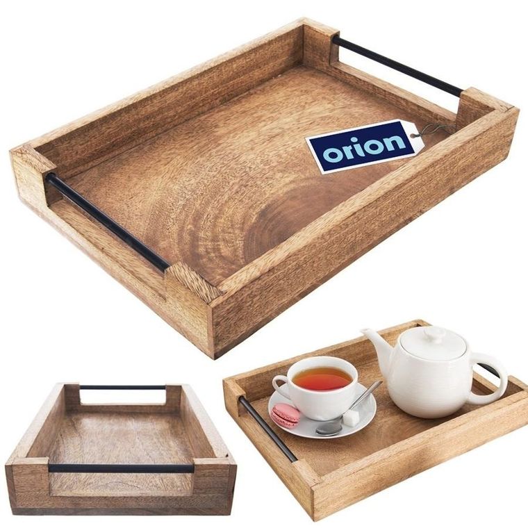 Orion, taca do serwowania, drewniana, mango, 35,5-25,5-5,5 cm