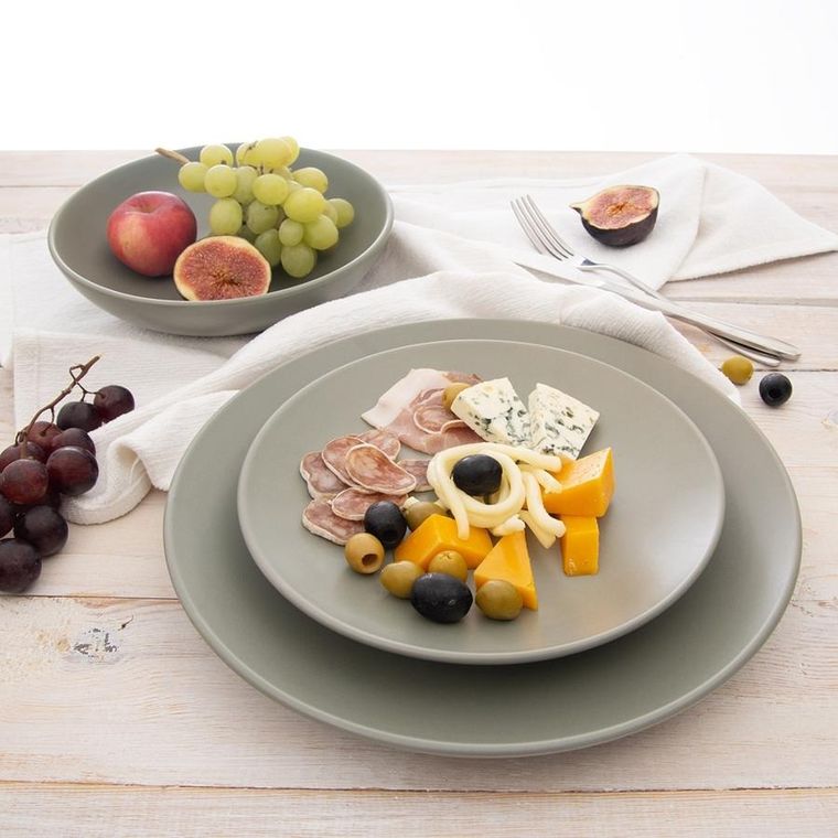 Orion, talerz deserowy, ceramiczny, zielony, 20,5 cm