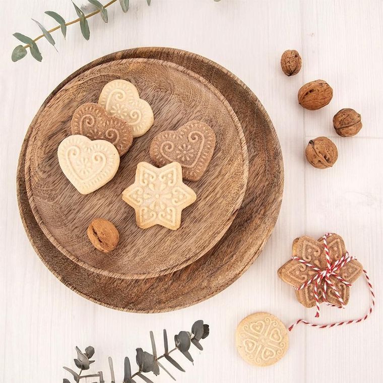 Orion, talerz do serwowania drewniany, mango, 20 cm