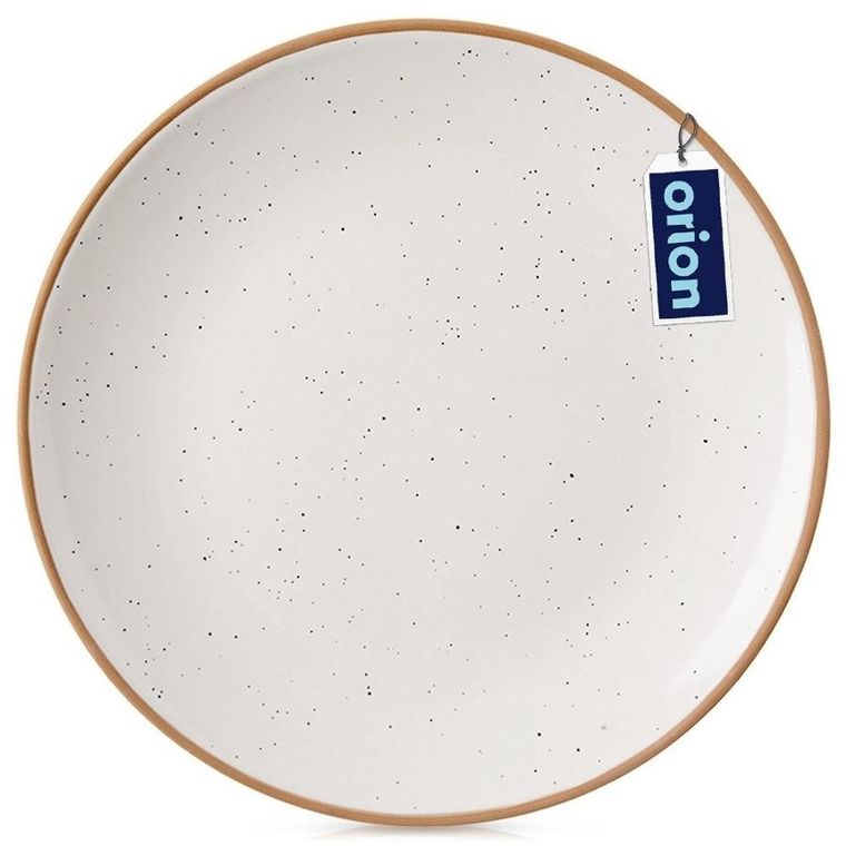 Orion, talerz obiadowy płytki ceramiczny, beżowy, 27 cm