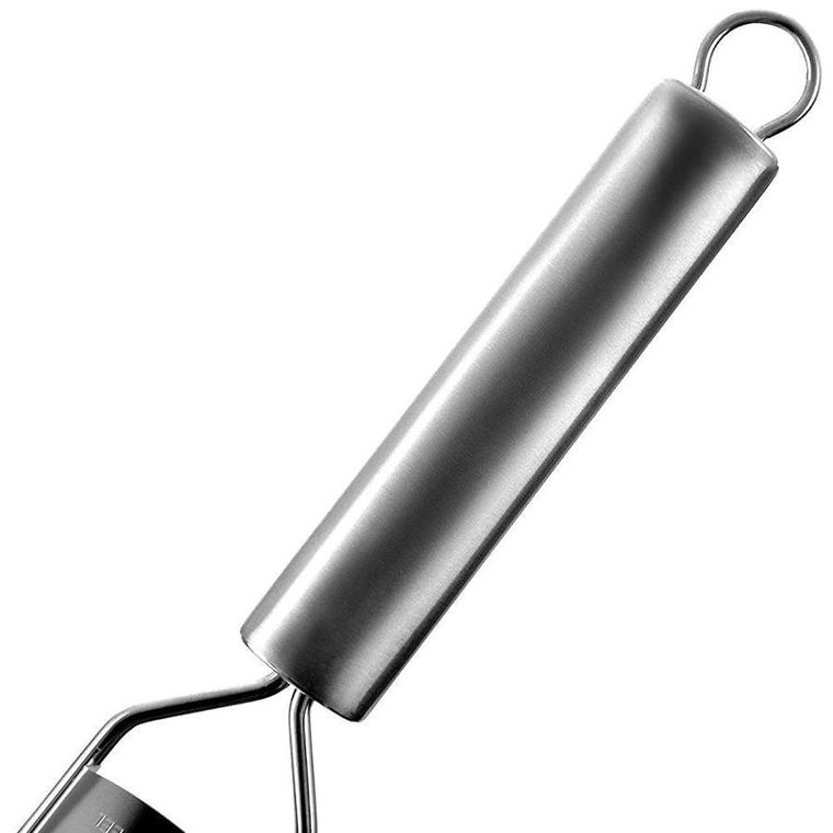 Orion, tarka kuchenna płaska z uchwytem, stalowa, drobne wiórki, 38 cm