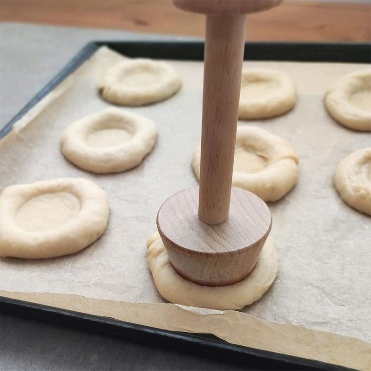 Orion, ubijak do tartaletek, drewniany, dwustronny, 4/5,5 cm