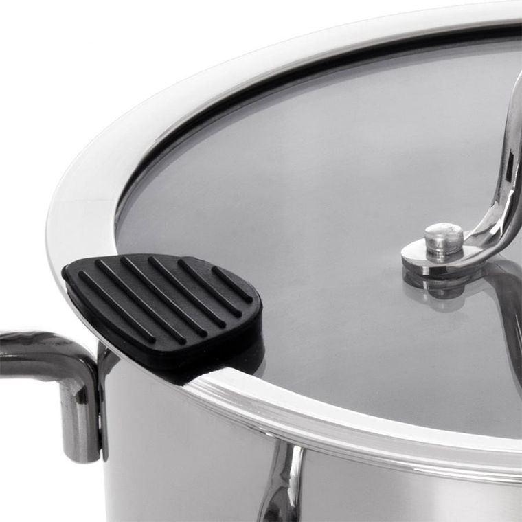 Orion, Venice, garnek stalowy z pokrywką, 24 cm, 6,2l