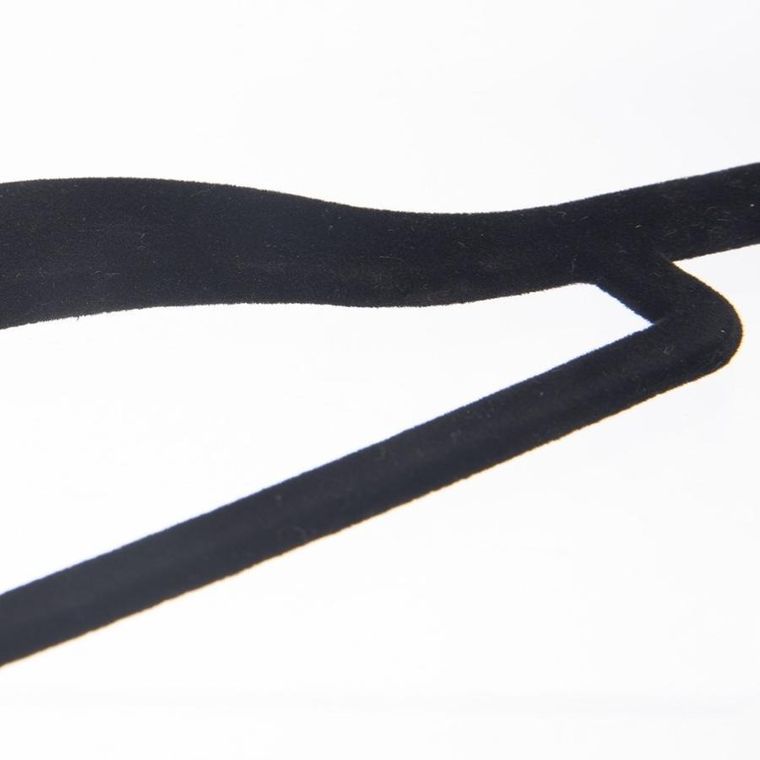 Orion, wieszaki na ubrania, welurowe, czarne, obrotowe, 45-23,5 cm, 5 szt.