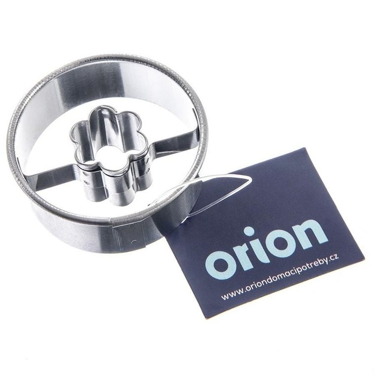 Orion, wykrawacz do ciastek, stalowy, koło kwiatek, 4.5 cm