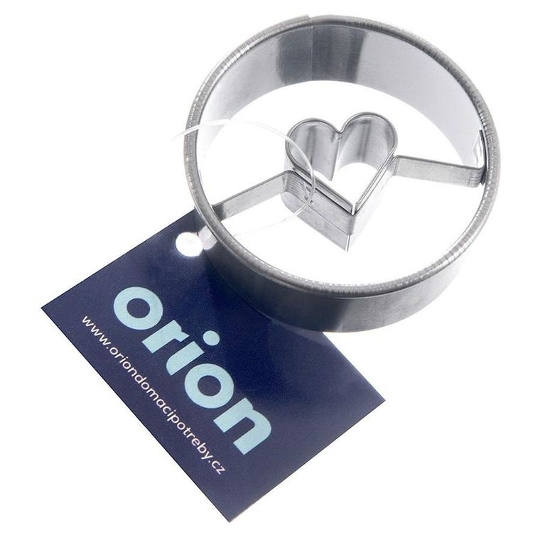Orion, wykrawacz do ciastek, stalowy, koło serce, 4.5 cm