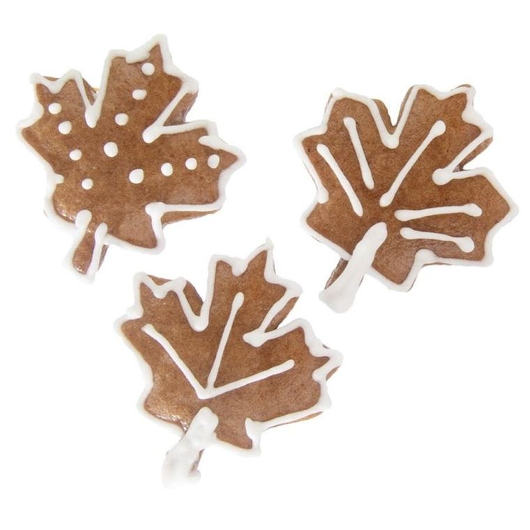 Orion, wykrawacz do ciastek, stalowy, liść, 4 cm