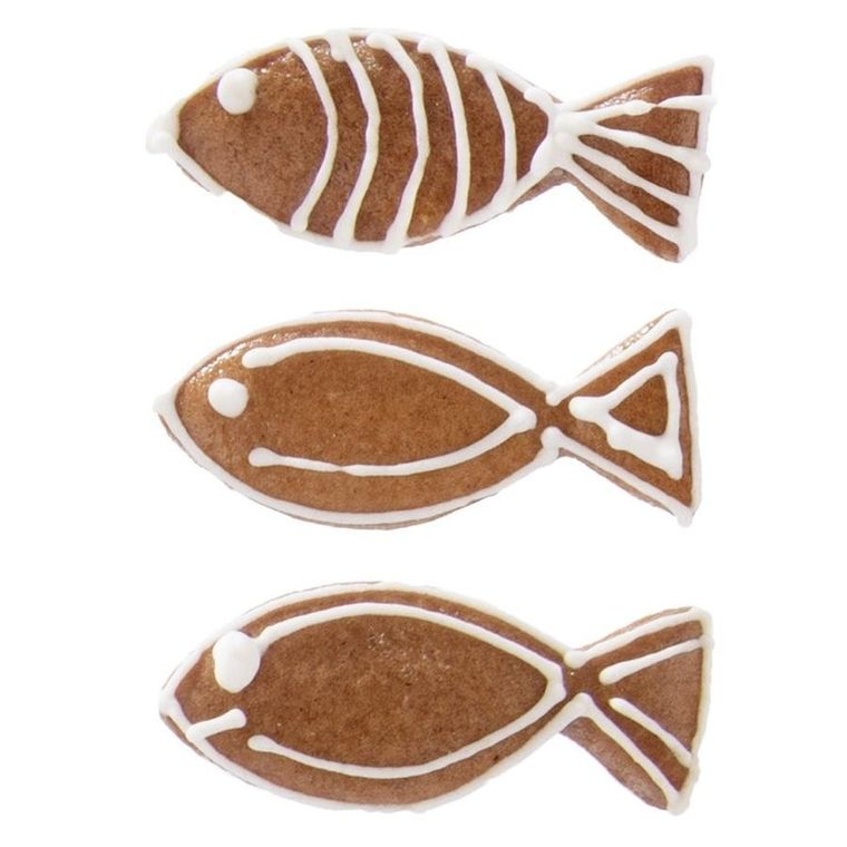 Orion, wykrawacz do ciastek, stalowy, ryba, 5 cm