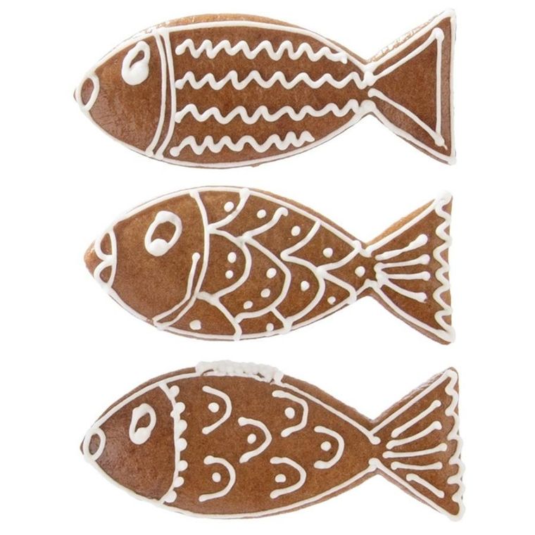 Orion, wykrawacz do ciastek, stalowy, ryba, 9 cm